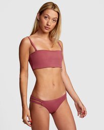 4 Solid - Braguita de bikini discreta para Mujer Violeta W3SBRCRVP1 RVCA