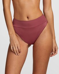 2 Solid High Rise - Mini Bikini Bottoms for Women Purple W3SBRFRVP1 RVCA