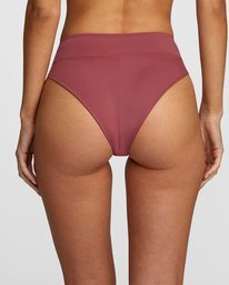 4 Solid High Rise - Mini Bikini Bottoms for Women Purple W3SBRFRVP1 RVCA