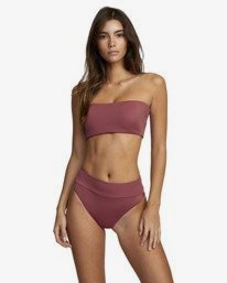 1 Solid High Rise - Mini Bikini Bottoms for Women Purple W3SBRFRVP1 RVCA