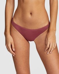 2 Solid Medium - Medium Bikini Bottoms for Women Purple W3SBRORVP1 RVCA