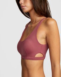 4 Solid Bralette - Bikini Top for Women Purple W3STRBRVP1 RVCA