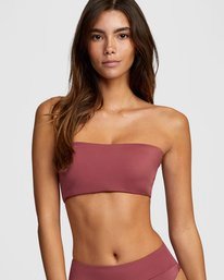 6 Solid Bandeau - Haut de bikini pour Femme Violet W3STRMRVP1 RVCA