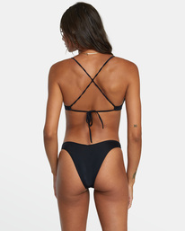 2 Solid Crossback - Bikini Top for Women Black W3STSDRVP1 RVCA