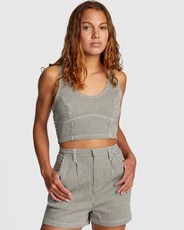 5 Wisteria - Crop Top para Mujer Gris W3TPRCRVP1 RVCA