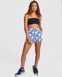 2 Bailey Elder - Short de cintura alta para Mujer  W3WKRGRVP1 RVCA