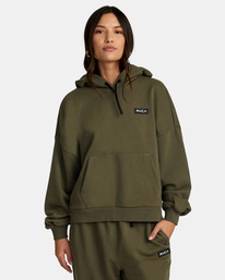 1 VA Essential - Hoodie for Women Green W4HOWCRVP1 RVCA