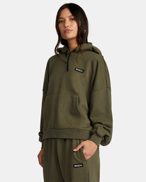 5 VA Essential - Hoodie for Women Green W4HOWCRVP1 RVCA