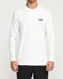 12 Sport Vent - Long Sleeve Sports Top for Men White W4KTMARVP1 RVCA