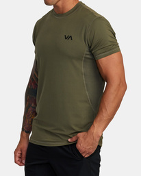 3 Sport Vent - T-Shirt for Men Green W4KTMBRVP1 RVCA