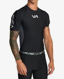 0 VA Sport - Maglia a compressione a maniche corte da Uomo  W4KTMDRVP1 RVCA