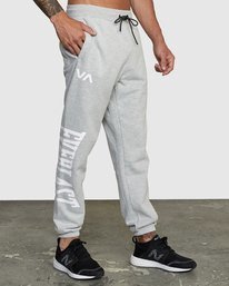 5 Everlast x RVCA - Pantalon de jogging pour Homme Gris W4PTMDRVP1 RVCA