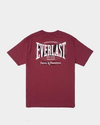 1 Everlast x RVCA Stack Patch - Maglietta da Uomo Purple W4SSMLRVP1 RVCA