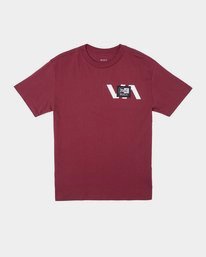 0 Everlast x RVCA Stack Patch - Maglietta da Uomo Purple W4SSMLRVP1 RVCA