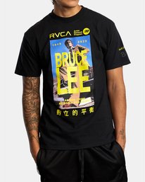 6 Bruce Lee As You Think - Maglietta da Uomo  W4SSMORVP1 RVCA
