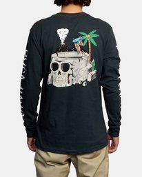 3 Luke Pelletier Skull Bowl - T-shirt manches longues pour Homme Noir X1LSRBRVS1 RVCA