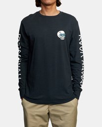7 Luke Pelletier Skull Bowl - T-shirt manches longues pour Homme Noir X1LSRBRVS1 RVCA