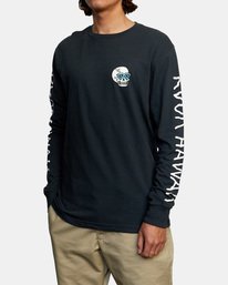 4 Luke Pelletier Skull Bowl - T-shirt manches longues pour Homme Noir X1LSRBRVS1 RVCA