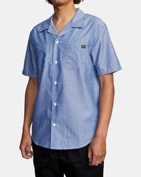 3 Recession Collection Day Shift - Short Sleeve Shirt for Men  X1SHRFRVS1 RVCA