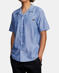 4 Recession Collection Day Shift - Short Sleeve Shirt for Men  X1SHRFRVS1 RVCA