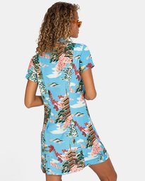 4 Island Time - Camiseta-vestido de manga corta para Mujer  X3DRRFRVS1 RVCA