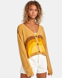 3 Trippy Dana Pioneer - Cropped Cardigan for Women  X3JPRARVS1 RVCA