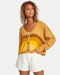 6 Trippy Dana Pioneer - Cropped Cardigan for Women  X3JPRARVS1 RVCA