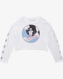 1 Luke Pelletier Skull Shred - Long Sleeve T-Shirt for Women  X3LSRDRVS1 RVCA