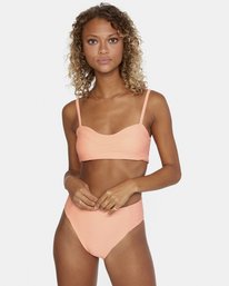 1 La Jolla High Rise Cheeky - Braguita de bikini para Mujer Naranja X3SBRHRVS1 RVCA