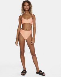 2 La Jolla High Rise Cheeky - Braguita de bikini para Mujer Naranja X3SBRHRVS1 RVCA