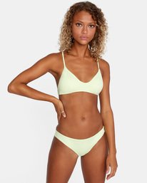 1 Solid - Low Rise Bikini Bottoms for Women Green X3SBRTRVS1 RVCA