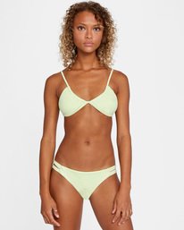 1 Solid Full - Recyceltes Bikiniunterteil für Frauen Grün X3SBRURVS1 RVCA