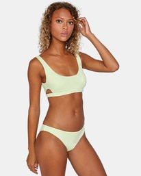 4 Solid - Low Rise Bikini Bottoms da Donna Green X3SBRWRVS1 RVCA