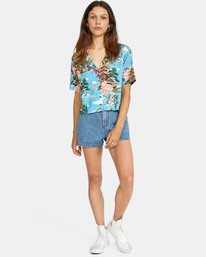 9 Vacay - Chemise manches courtes en matière recyclée pour Femme  X3SHRERVS1 RVCA