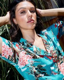 1 Vacay - Chemise manches courtes en matière recyclée pour Femme  X3SHRERVS1 RVCA