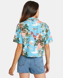 3 Vacay - Chemise manches courtes en matière recyclée pour Femme  X3SHRERVS1 RVCA