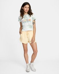 3 Freedom Flower - T-Shirt for Women White X3SSRERVS1 RVCA