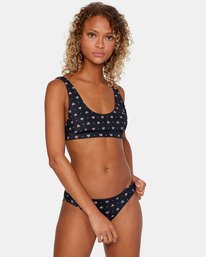 2 Foulard Bralette - Top de bikini de tejido reciclado para Mujer Blanco X3STRFRVS1 RVCA