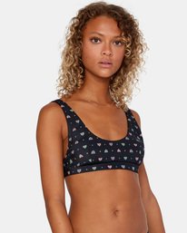 6 Foulard Bralette - Top de bikini de tejido reciclado para Mujer Blanco X3STRFRVS1 RVCA