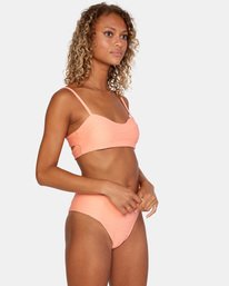 6 La Jolla Top - Bikini Top for Women Orange X3STRJRVS1 RVCA