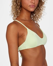 5 Solid Crossback - Recyceltes Bikinioberteil für Frauen Grün X3STRURVS1 RVCA