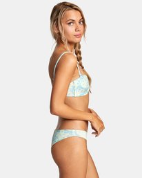 6 Field Of Dreams Bandeau - Top de bikini de tejido reciclado para Mujer Azul X3STSARVS1 RVCA