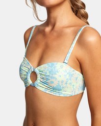7 Field Of Dreams Bandeau - Top de bikini de tejido reciclado para Mujer Azul X3STSARVS1 RVCA