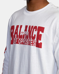 6 VA Sport RVCA Balance Block - Long Sleeve T-Shirt for Men  X4LSMBRVS1 RVCA