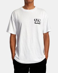 2 VA Sport Defer Big Block - T-Shirt for Men White X4SSMARVS1 RVCA