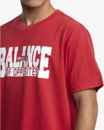 7 VA Sport RVCA Balance Block - T-Shirt for Men Red X4SSMCRVS1 RVCA