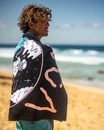 1 Luke Pelletier Surf - Serviette de plage pour Homme Noir X5TORCRVS1 RVCA