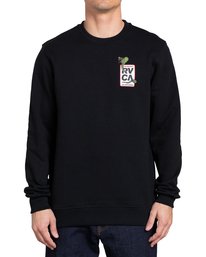 1 Snake Eyes - Sudadera para Hombre Negro Z1CRRARVF1 RVCA