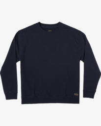 0 Recession Collection Day Shift - Jersey de cuello redondo para Hombre Blanco Z1CRRERVF1 RVCA
