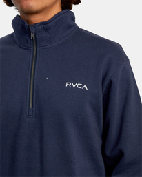 3 Keats - Sudadera para Hombre Azul Z1FLRLRVF1 RVCA